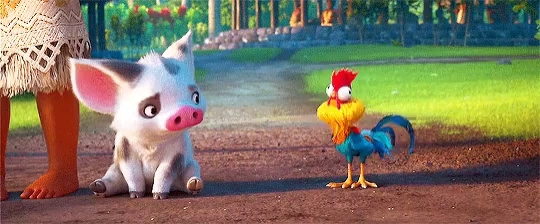 Heihei Moana Gif Heihei Moana Pig Discover Share Gifs