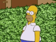 Image result for gif homer simpson going away