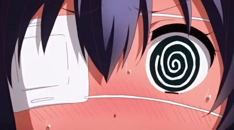 Anime Chuunibyou GIF - Anime Chuunibyou Spiral Eye - Discover & Share GIFs