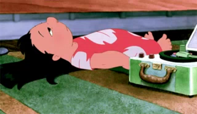 Lilo And Stitch Laying On The Floor | Viewfloor.co