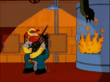 Simpsons Tyre Fire Gifs Tenor