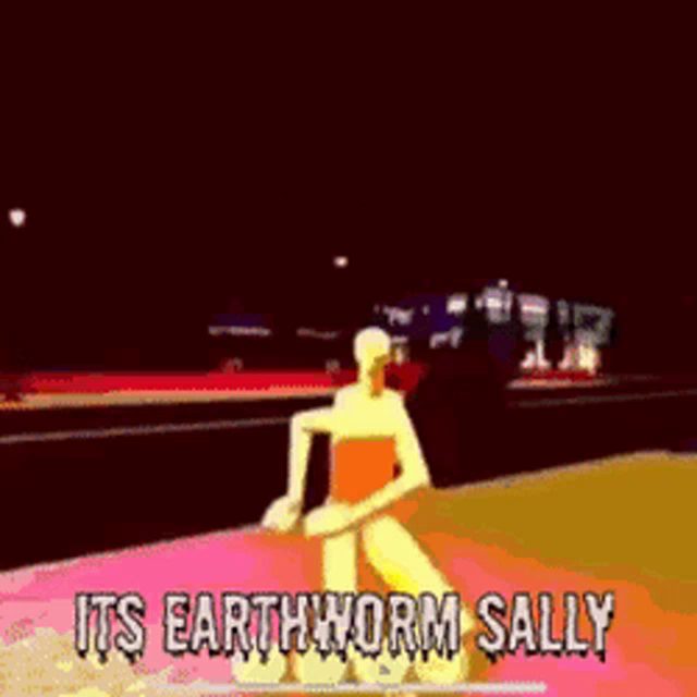 Earthworm Sally Png