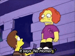 Image result for no homers club gif
