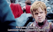 A Lannister Always Pays His Debts GIFs | Tenor