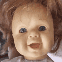 creepy baby doll face