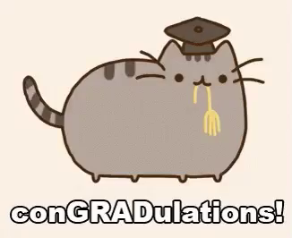 pusheen cat graduation