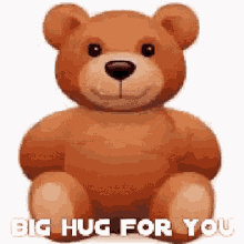 hug with teddy bear