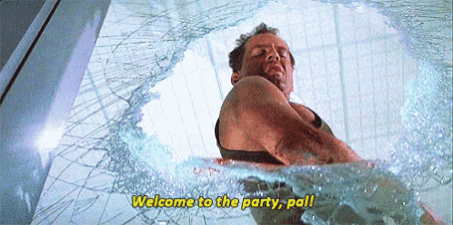 Image result for welcome to the party pal gif