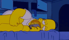 Homer In Bed Gifs Tenor