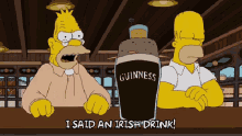 Ireland GIF - Ireland TheSimpsons Guinness GIFs