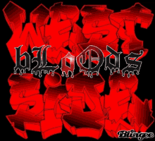 Cartoon Blood Gang Logo