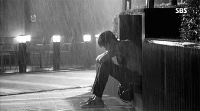 Sad Boy With Rain Raining Gif Sadboywithrain Sad Raining Discover Share Gifs