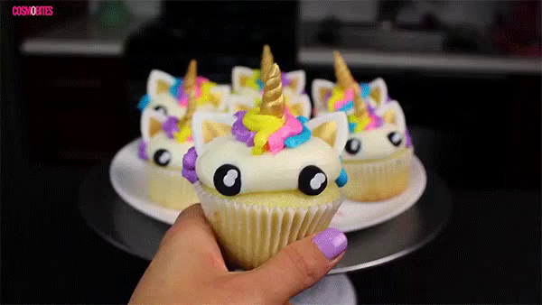  Gambar Cupcake Unicorn  Kartun Aires Gambar 