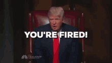 Youre Fired Donald Trump GIF - YoureFired DonaldTrump TheApprentice GIFs