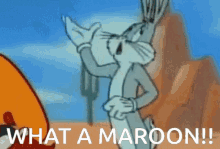Image result for bugs bunny what a maroon gif