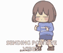 Glitchtale Frisk Thumbs Up