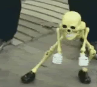 dancing skeleton toy