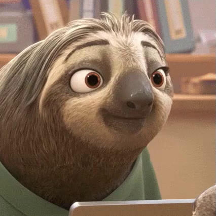 笑う わらう ズートピア Gif Zootopia Sloth Slow Discover Share Gifs