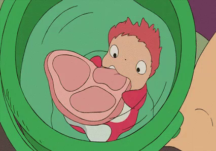 Ponyo Eat GIF - Ponyo Eat Eating - Discover &amp; Share GIFs