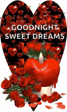 Gif Love Roses Romantic Good Night - Fin Construir