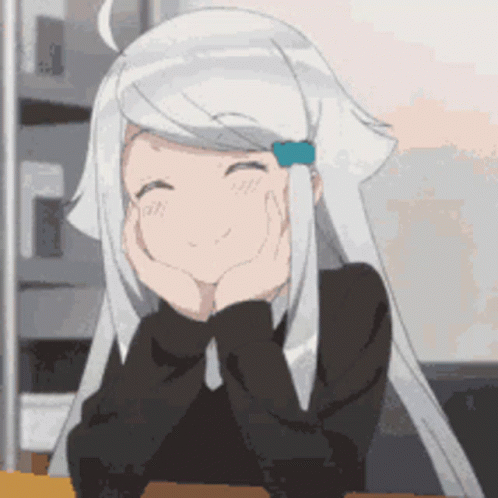Smiling anime girl 