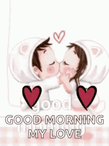 Good Morning My Love Kiss Gifs Tenor