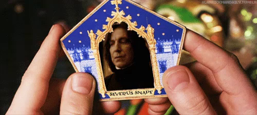 Severus Snape Chocolate frog card Harry Potter 