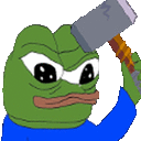 Pepe The Frog Hammer GIF - PepeTheFrog Pepe Hammer - Discover & Share GIFs