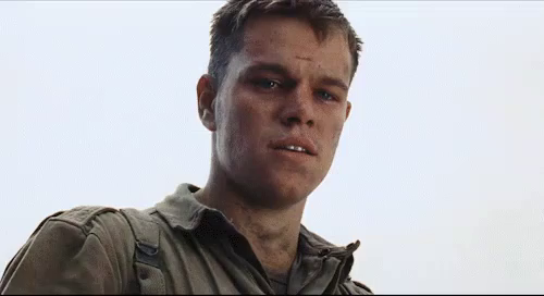 Matt Damon Aging Gif Savingprivateryan Ww2 Old Discover Share Gifs