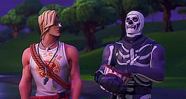 Fortnite Popcorn Trow Emote Gif Fortnite Skull Trooper Gif Fortnite Skulltrooper Popcorn Discover Share Gifs