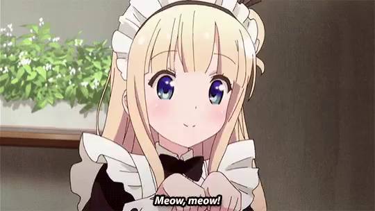 Anime Meow GIF - Anime Meow Girl - Discover & Share GIFs