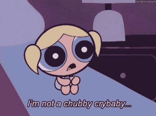 Cry Baby GIF - Powerpuff Bubbles Chubby - Discover & Share GIFs