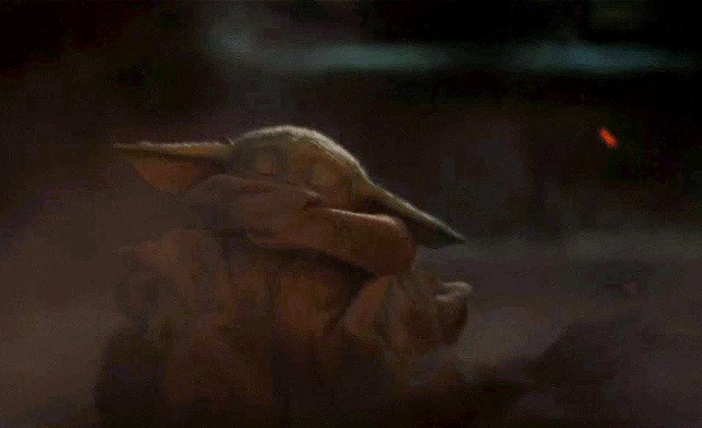 Baby Yoda Tired Gif Babyyoda Tired Sleep Discover Share Gifs