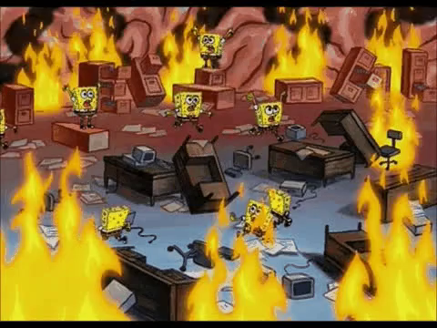 Spongebob Meme Brain On Fire - Quotes Type