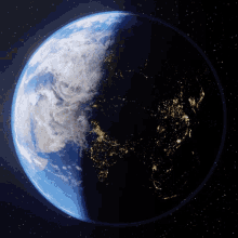 Earth Spin Galaxy GIF - EarthSpin Galaxy OuterSpace - Discover & Share GIFs