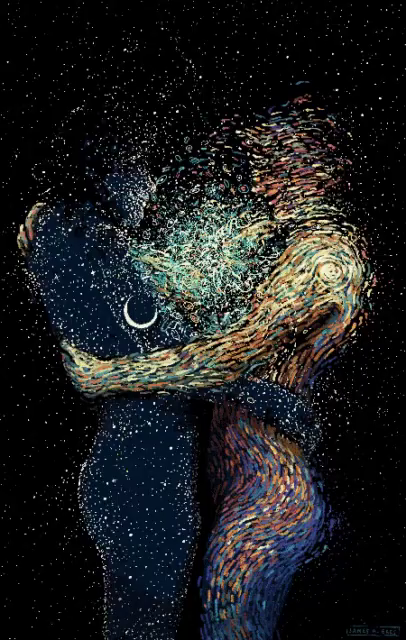 Galaxy Art GIF - Galaxy Art Hug - Descubre & Comparte GIFs