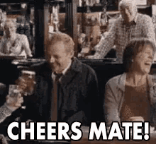 Cheers Mate GIF - Cheers CheersMate Drinking GIFs