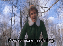 Image result for buddy the elf hug gif