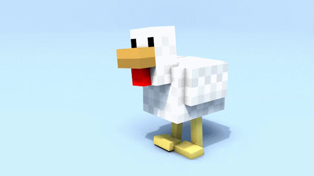Minecraft Walking Chicken Gifs Tenor