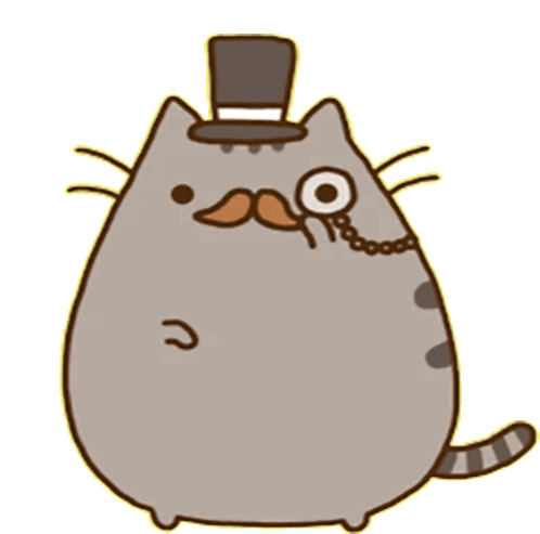 pusheen top hat