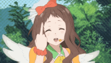Featured image of post Middle Finger Anime Character Flipping Off You come to become attached to all the characters by the time you finish everything