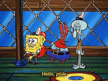 Hello Pole GIF - Hello Pole Spongebob - Discover & Share GIFs : u ...