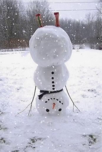 Head Stand Snowman GIF - Head Stand Snowman - Discover &amp; Share GIFs