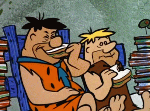 Fred Flintstone Barney Rubble GIF