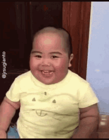 Image result for chubby kid laughing gif