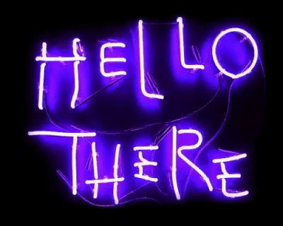 Hello There Hell Here GIF - Hello There Hell Here Neon Light - Discover &  Share GIFs