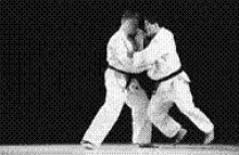 judo leg sweep gif