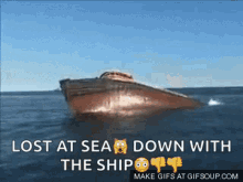 Ship Sink Gifs Tenor - roblox sinking ship life raft gamepass