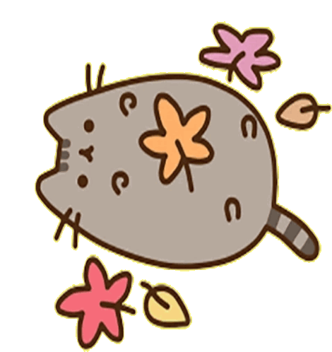 Pusheen Fall GIF - Pusheen Fall Leaves - Discover & Share GIFs