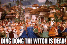 Image result for ding dong the witch is dead gif